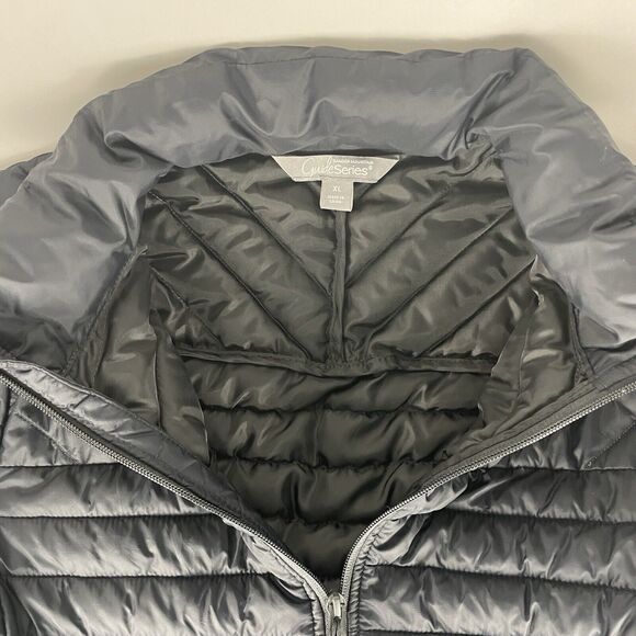 Women's Gander Mountain Guide Series Black Quilted Jacket Sz XL Thinsulate - Picture 4 of 7